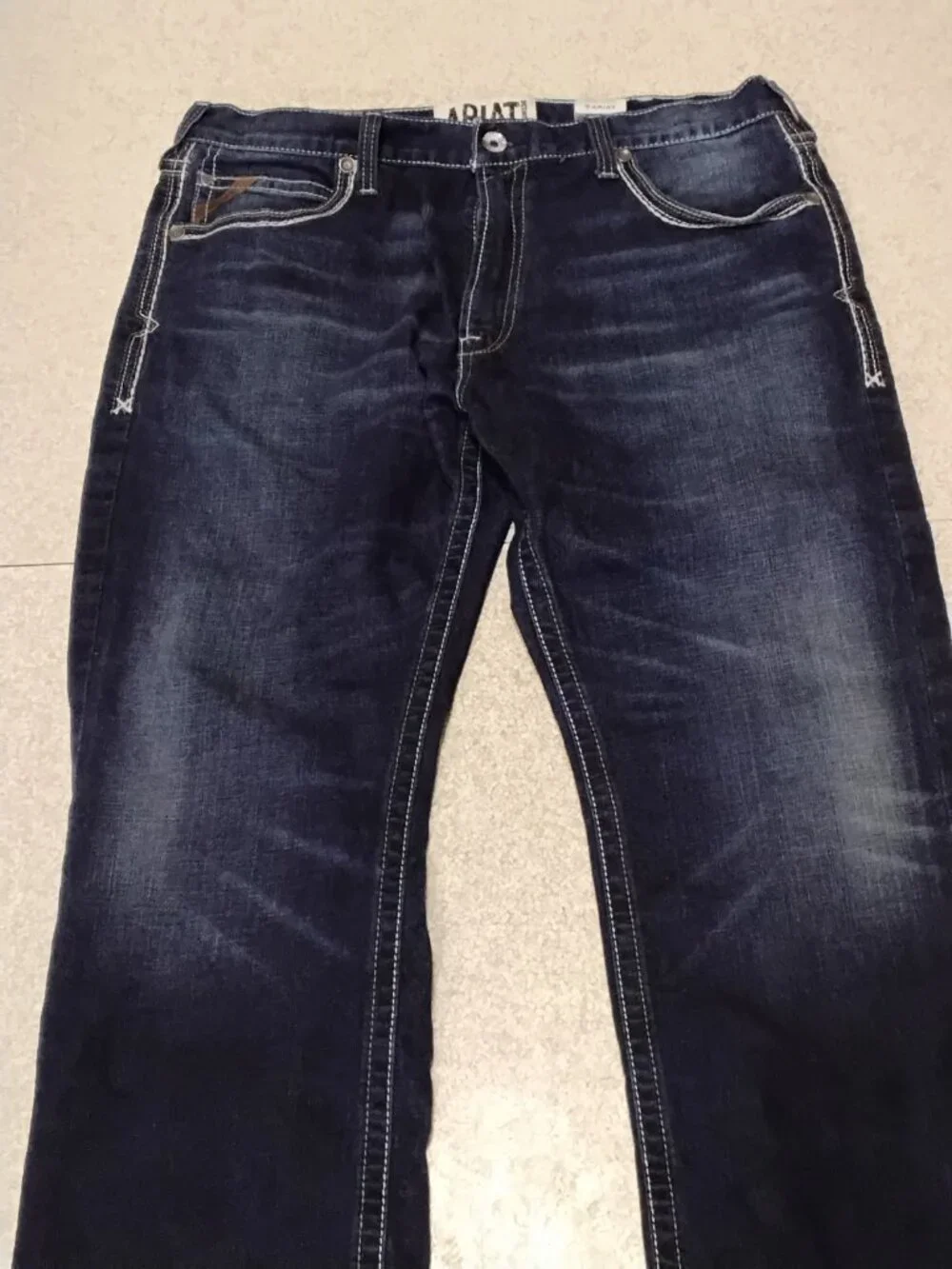 Ariat M5 Coltrane Slim Straight Jeans 40x32 Nightingale Stretch Stackable Boot